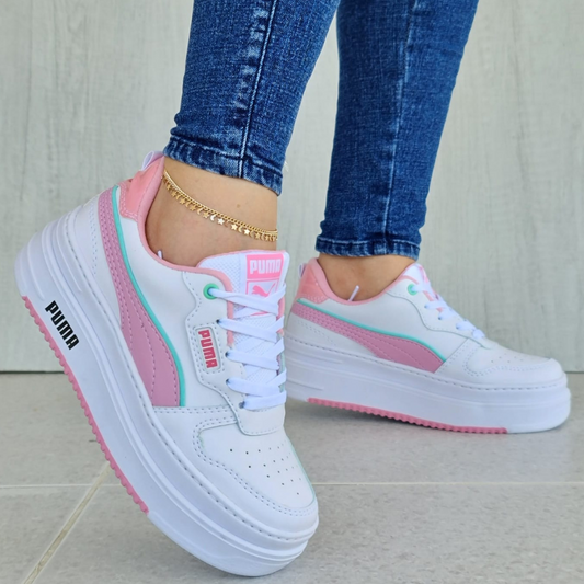 PUMA BLANCO X ROSA