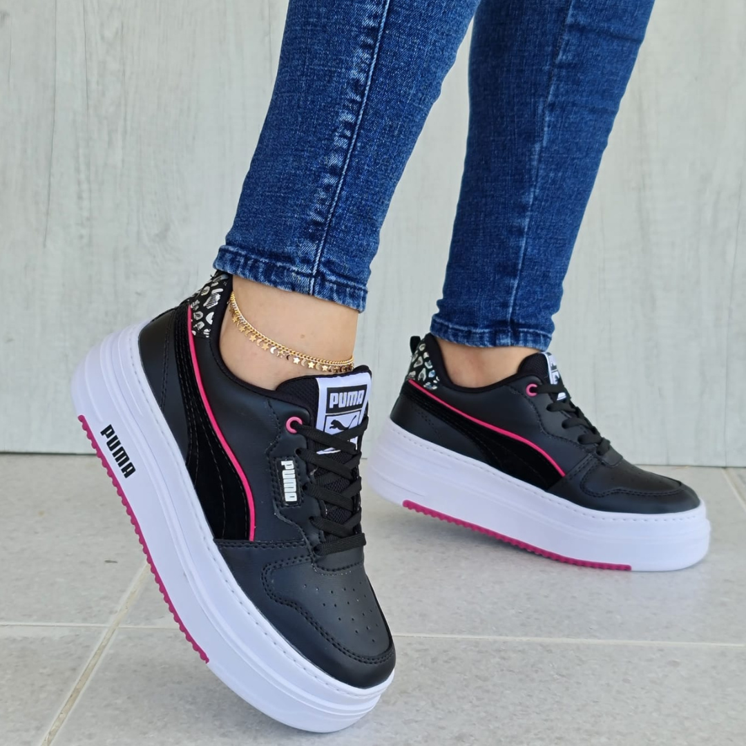 PUMA NEGRO X FUCSIA